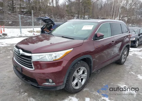 2015 Toyota Highlander Limited Platinum V6 from USA, damaged, VIN 5TDDKRFH1FS221089